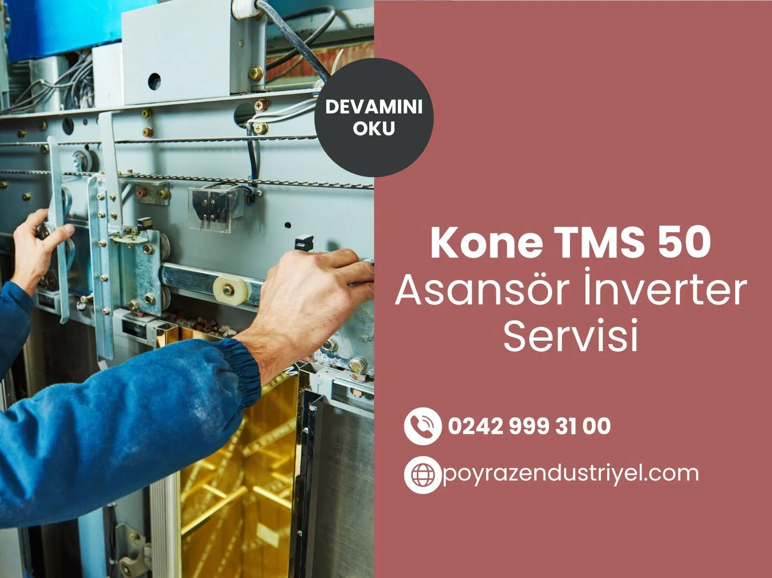 Kone Tms50 Asansör İnverter Servisi